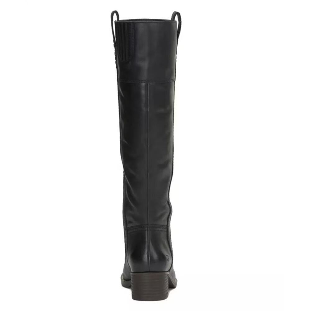 Lucky Brand Women’s Black Hybiscus Wide Calf Boot Size 7.5 M - Picture 2 of 11